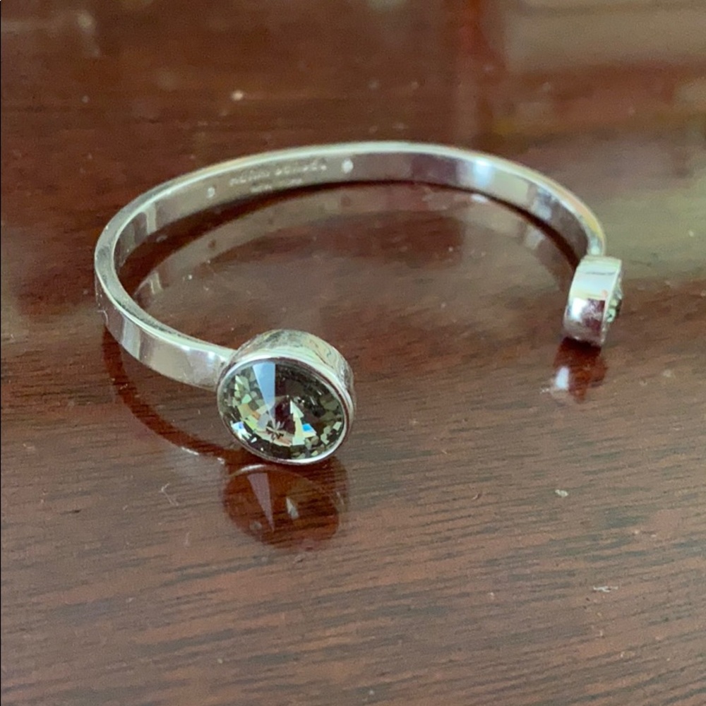 Henri Bendel silver tone with gem stone bracelet